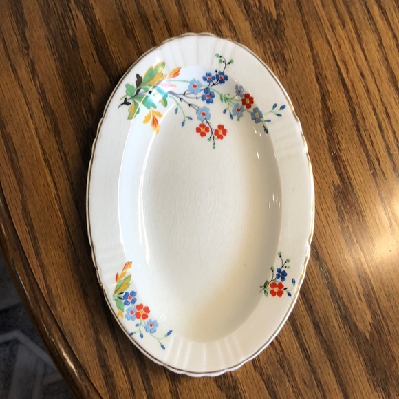 Vintage china floral condiment/side dish - Picture 3 of 8